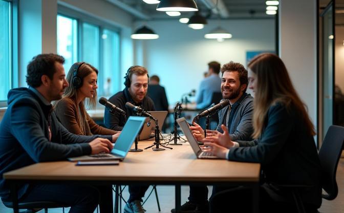 Norsk Radio sitt team i arbeid i Oslo
